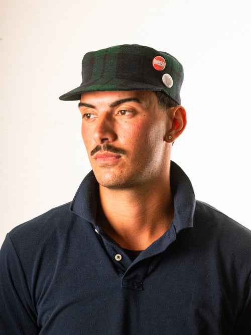 McGregor Tartan Cadet Cap — Green / Blue